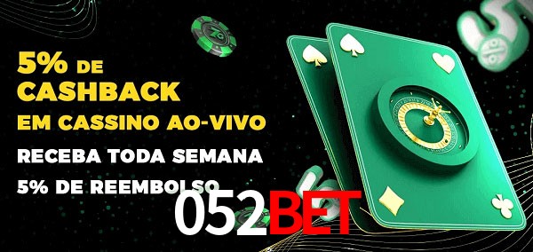 Promoções do cassino ao Vivo 052bet